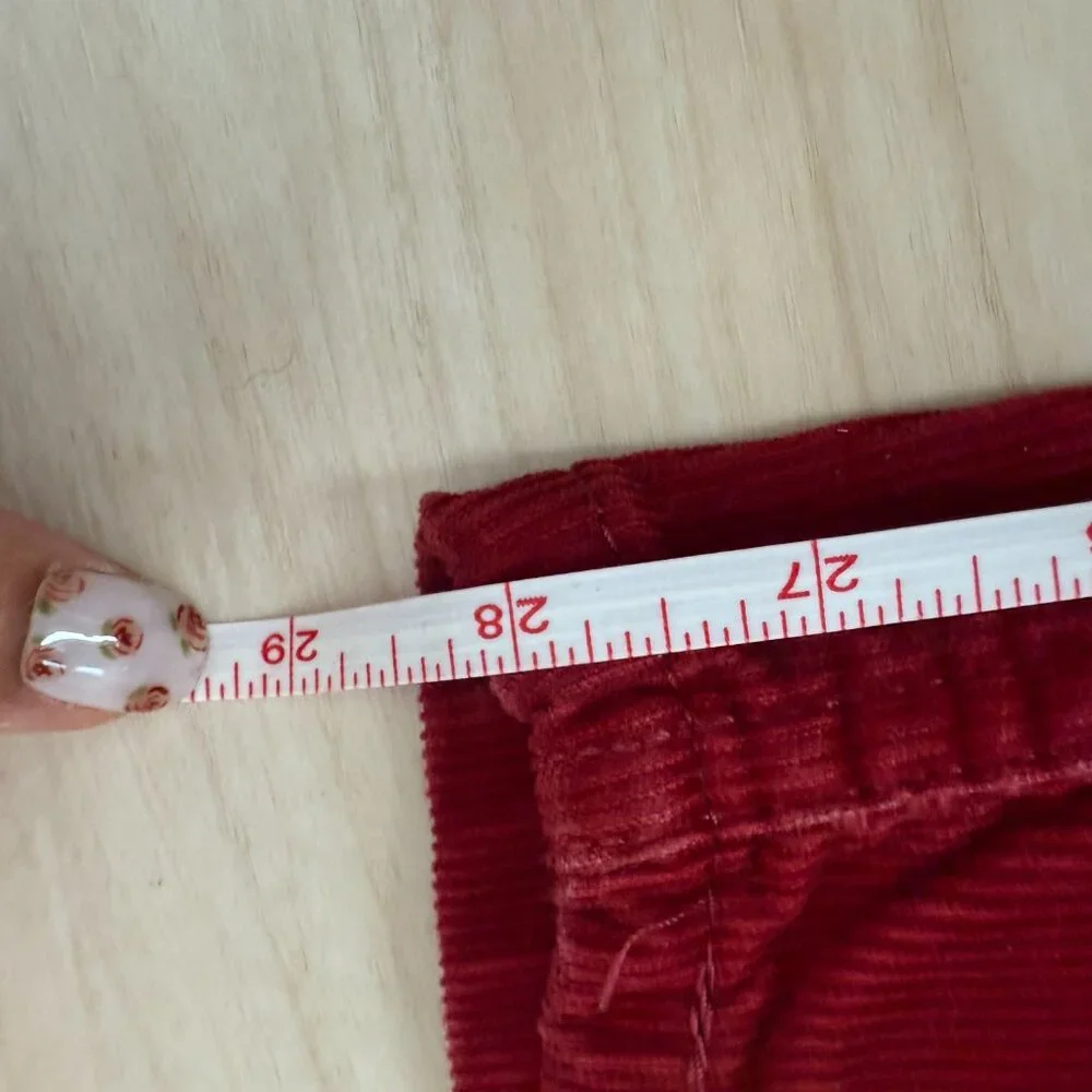 Levi's Corduroy Slim Straight Men's Pants 31x30 Stretch Oxblood Red - Picture 8 of 11